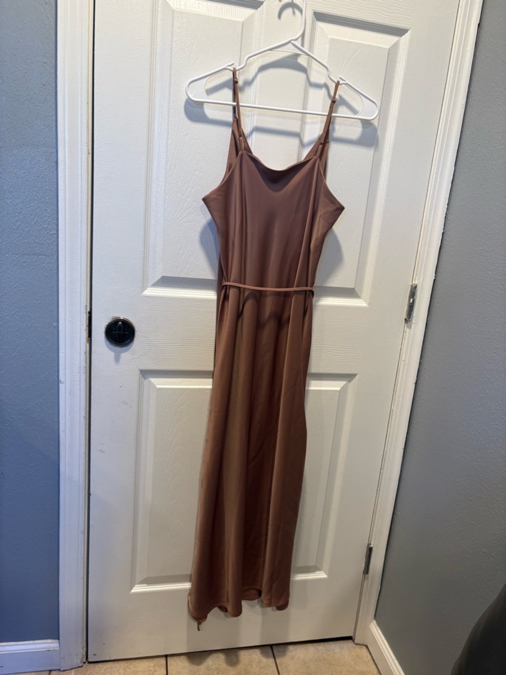 Prologue Satin Cowl-Neck Maxi Dress - Picture 6 of 7